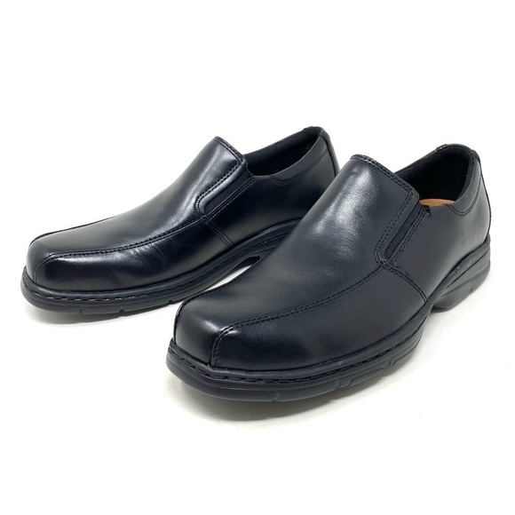Dunham Men’s Blair Black Leather Slip On EXTRA WIDE
